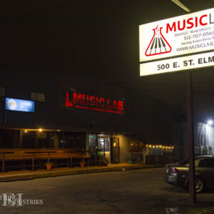 The Musiclab building and sign
